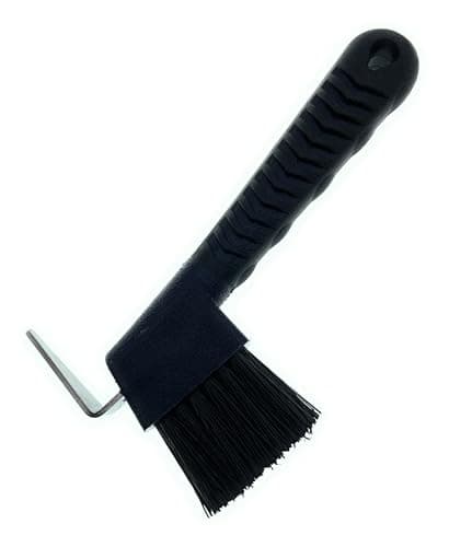 MacMaxe Ergonomic Horse Hoof Pick Brush with Heavy-Duty Rust-Resistant Steel Pick and Durable Nylon Bristles – Ideal for Hoof Care, Easy to Clean, Suitable for Beginners and Advanced Riders (Black) - image 4