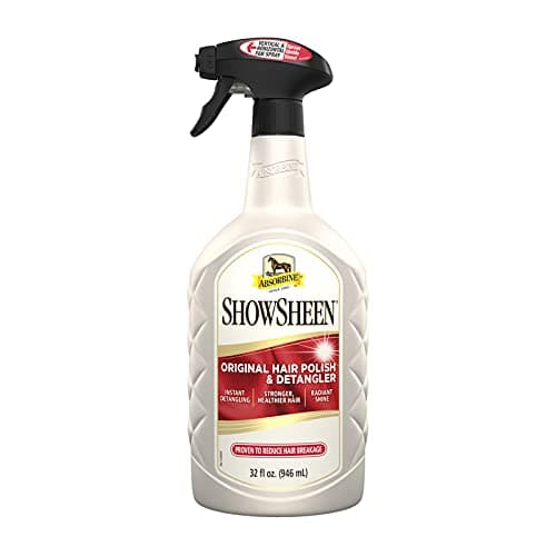 Absorbine ShowSheen Hair Polish & Detangler 32oz Spray Bottle, Horse and Dog Coat, Mane and Tail, Instant Detangling & Reduces Hair Breakage for Healthy Grooming & Radiant Shine - image 8