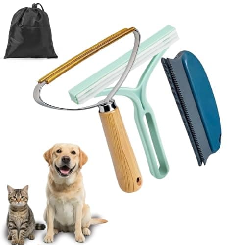 Qbily Pet Hair Remover 2nd Gen (3 Pack) - Reusable Lint Removal Tool for Couch, Carpets, Cat Trees, Car Mats, Furniture, Clothes, Pet Houses, Dog & Cat Hair Scraper Tool with Storage Bag - image 7