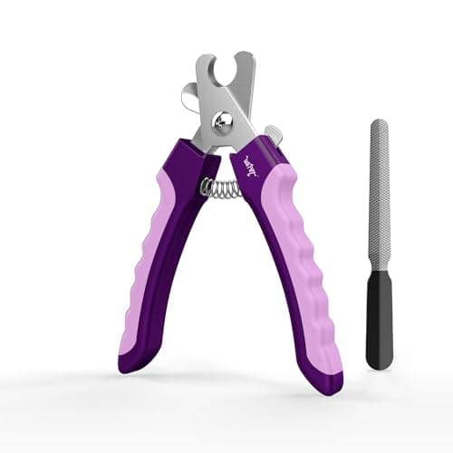 WePet Dog Nail Clippers U10.1, Dog Nail Trimmer Large Breed with Quick Sensor, Razor Sharp Blade Professional Pet Nail Clipper with Safety Guard and Nail File, Purple - image 7