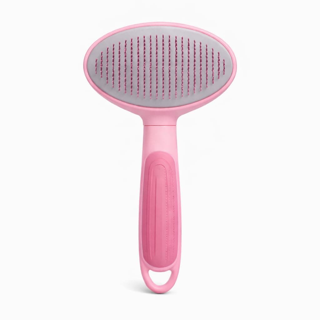 Pet Grooming Brush for Dogs and Cats, Soft Bristle Slicker Brush for Shedding and Loose Fur, Comfortable Non-Slip Handle, Suitable for Short and Long Hair Pets
