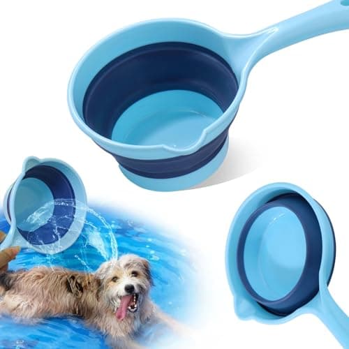 Dog Bath Rinse Cup,Portable Foldable Dog Bath Tubs Accessories,Dog Shower Bathtub Dog Pool Supplies,Dog Washing Tools,Dog Shower Attachment - image 8