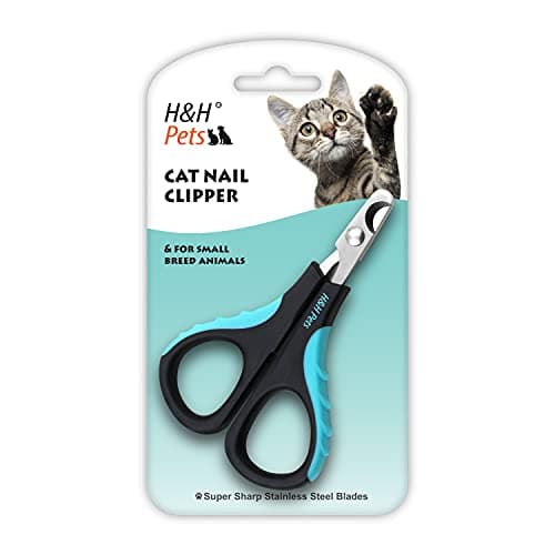 Cat Nail Clipper by H&H Pets - Professional Sharp Stainless Steel Claw Clipper Trimmer with Sturdy Non Slip Handles - for Small Animal & Cats Nail Cutter - image 8
