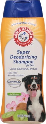 Arm & Hammer Deodorizing Dog Shampoo with Baking Soda for Odor Control, Tearless Moisturizing Formula for Sensitive Skin, Fresh Kiwi Blossom Scent, Safe for Dogs and Puppies, 20 Fl Oz - image 4