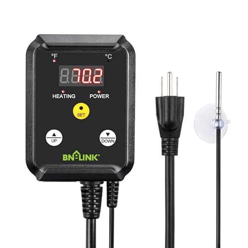 BN-LINK Reptile Thermostat Temperature Controller, Digital Heat Mat Thermostat for Seed Starting, Plant Germination, Greenhouse, Incubator, Brooder, Brewing, Reptiles Tank,40-108°F, 1000W, ETL Listed - image 8