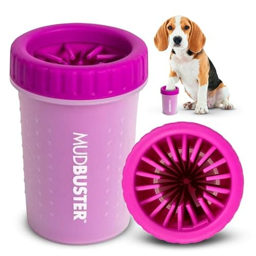 Dexas MudBuster Portable Dog Paw Washer/Paw Cleaner, Medium, Fuchsia - image 7