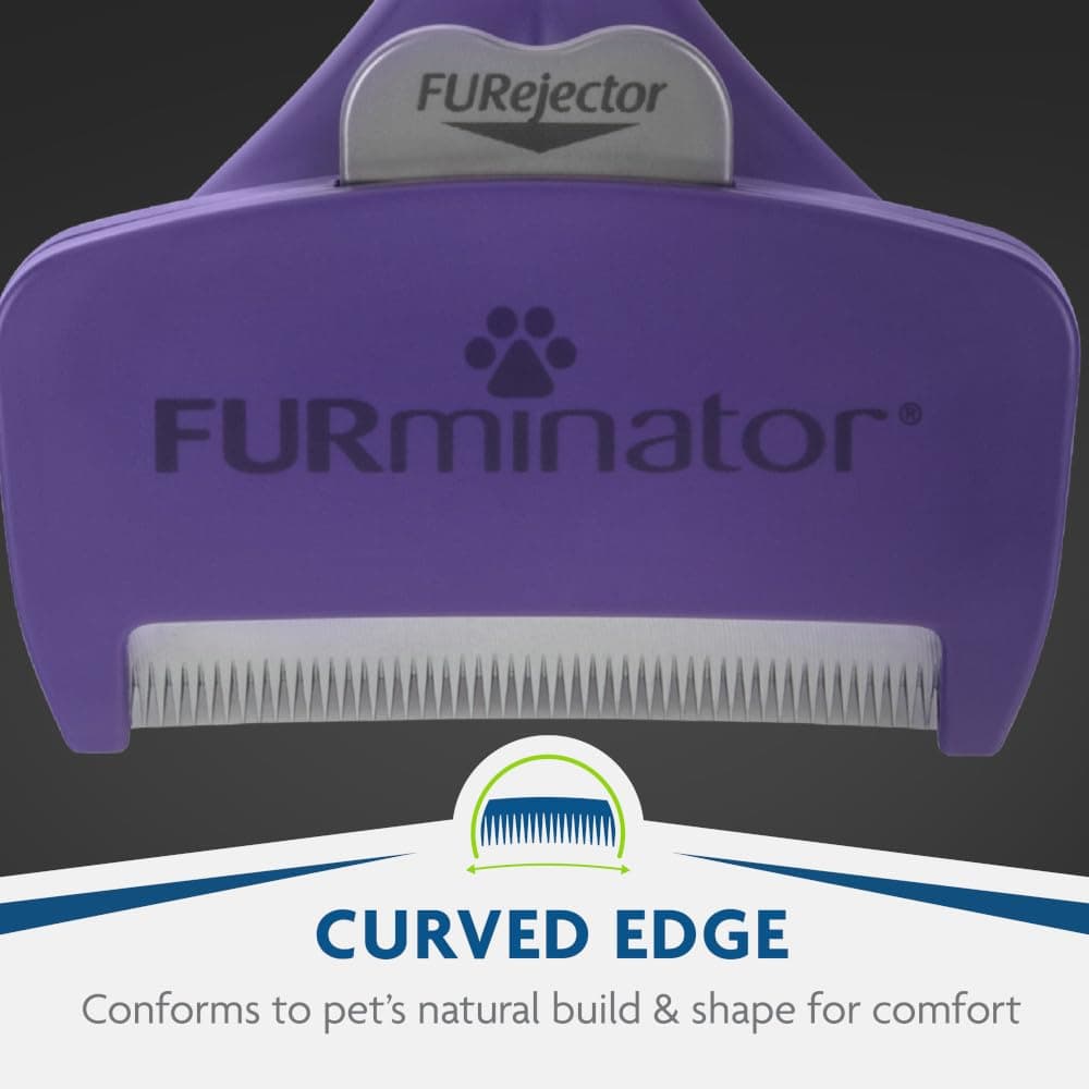 FURminator deShedding Tool For Medium/Large Cats, Short Hair, Removes Loose Hair From Shedding - image 3