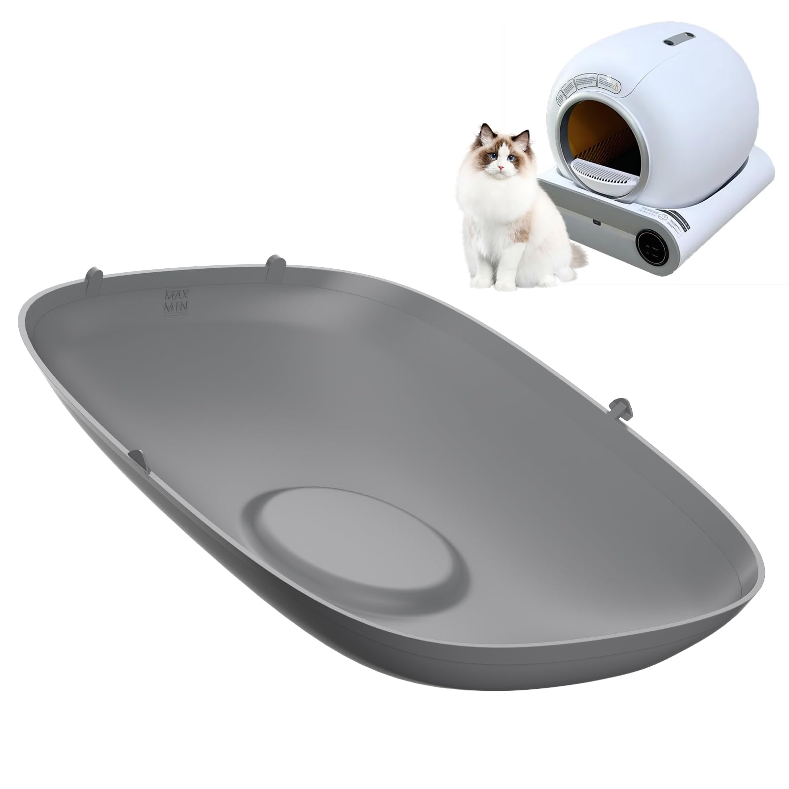 Silicone Cat Litter Mat Accessory Part, Waterproof Cat Litter Pad Replacement Part for Easy Cleaning of Automatic Self Cleaning Litter Boxes