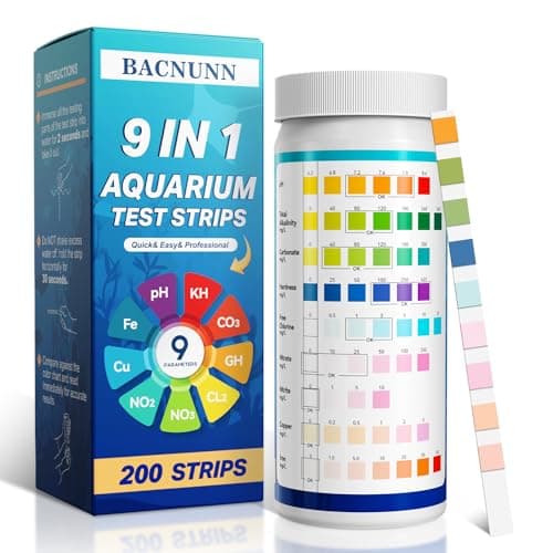 Aquarium Test Strips: 200CT 9 in 1 Quick & Accurate Fish Tank Water Testing Kit for Freshwater Pond Testing Nitrate Nitrite Hardness Free Chlorine pH Carbonate Total Alkalinity Copper Iron - image 8