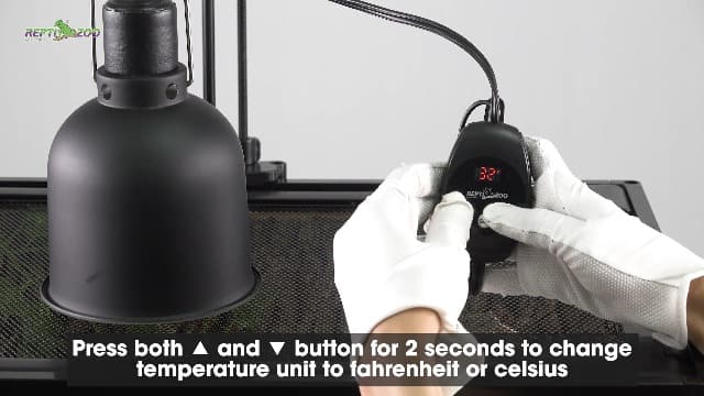 REPTI ZOO Reptile Light Fixture with Dimming Thermostat, 5.5 Inch Deep Dome Lamp Fixture with Temperature Controller for Reptile Heat Lamp Bulb, Max 100W - image 8