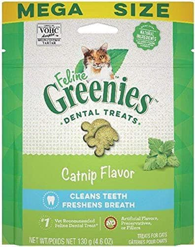 Greenies Cat Treats, Feline Veterinarian-Recommended Adult Natural Dental Treats, Catnip Flavor, 4.6 oz. Pouch - image 2