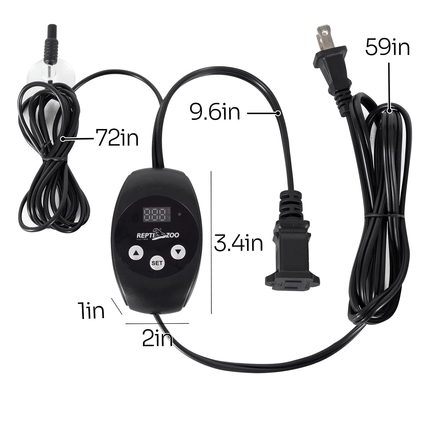 REPTIZOO Dimming Thermostat, PID Temperature Controller with Memory Function, Reptile Thermostat for Reptile Heat lamp, Specifically Designed for Light Heat Bulbs & Heaters - image 7