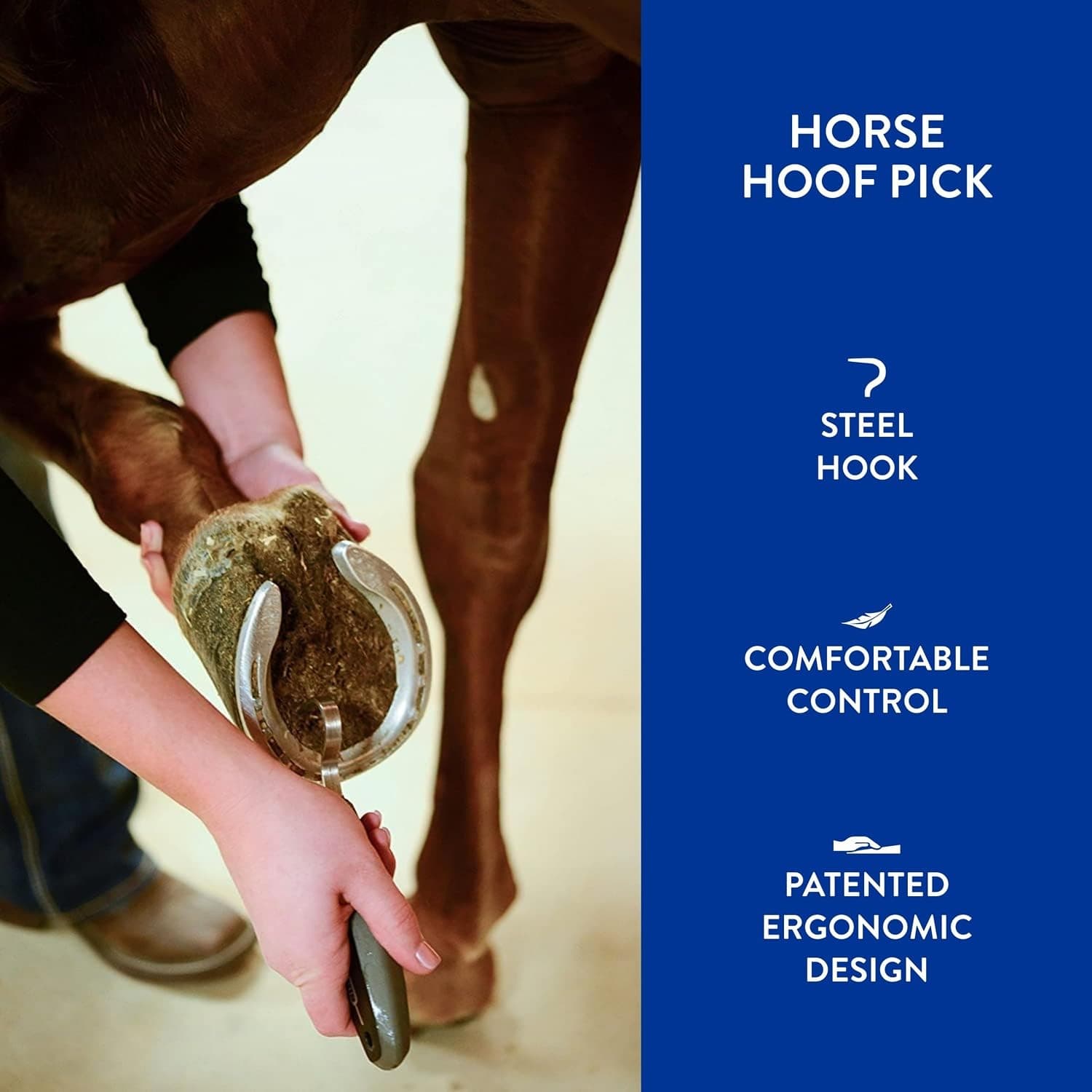 WAHL Professional Animal Equine Grooming Horse Hoof Pick (#858710) - Horse Hoof Pick for Grooming - Ergonomic, Comfort Rubber Handle - Horse Cleaning Tool - Black - image 4