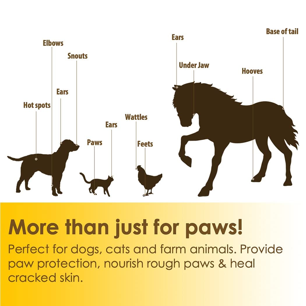 [8 OZ/0.18 OZ/0.36 OZ] Natureland Organic Paw Wax for Dogs and Cats, Natural Outdoor Protection to Heal, Repair, and Protect Dry, Chapped, or Rough Pads, Helps Protects Paws on Snow, Sand, or Dirt - image 6