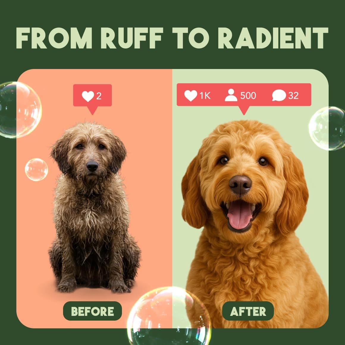 TropiClean 2-in-1 Dog Shampoo and Conditioner, Moisturizing Dog Detangler, Puppy Safe, Made in the USA, Papaya Scent, Cat & Kitten Safe, 20oz. - image 6