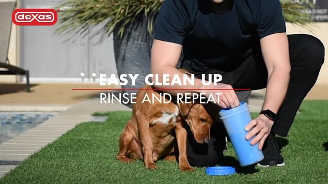 Dexas MudBuster Portable Dog Paw Washer/Paw Cleaner, Medium, Fuchsia - image 6