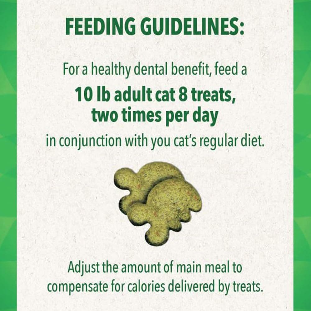 Greenies Cat Treats, Veterinarian-Recommended Adult Natural Dental Cat Treats, Tempting Tuna Flavor, 4.6 oz. Tub - image 7