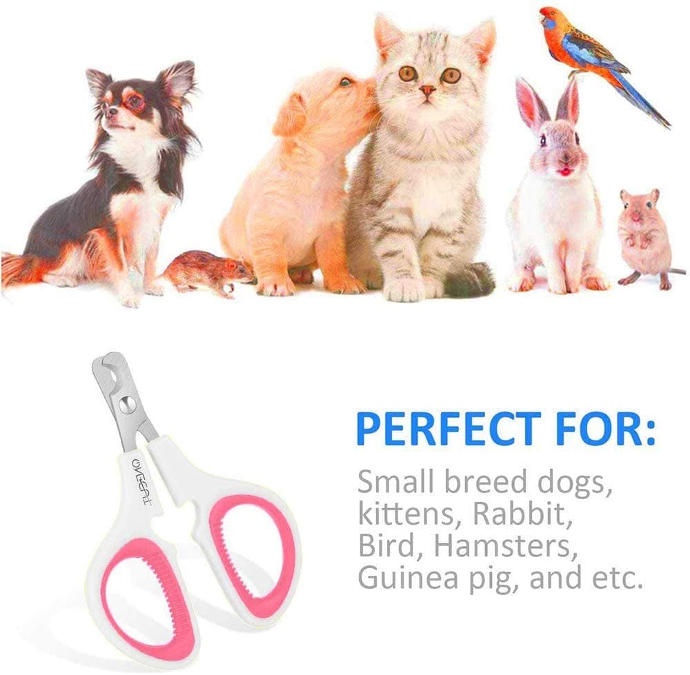 OneCut Pet Nail Clippers, Update Version Cat & Kitten Claw Nail Clippers for Trimming, Professional Pet Nail Clippers Best for a Cat, Puppy,Rabbit, Kitten & Small Dog,Sharp & Safe (Pink) - image 4