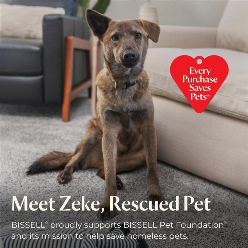 Bissell Pet Hair Eraser Cordless Hand Vacuum, Lithium Ion, Home, Auto, and Pet Vacuum, Easy-Empty Dirt Bin, Upholstery Tool, Brush Tool, and Crevice Tool Included, 2390A - image 7