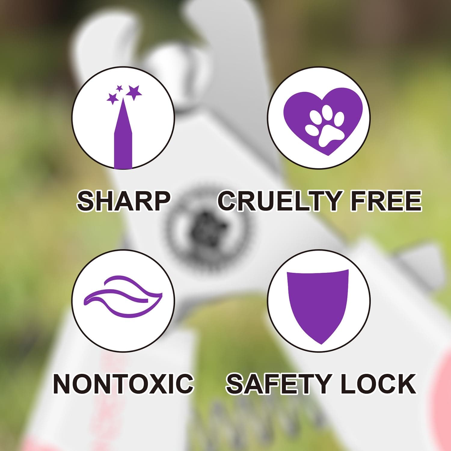 OneCut 6" Dog Nail Clippers for Small, Medium and Large Breed Professional Pet Nail Trimmers -Suitable for Cats, Rabbits and Guinea Pigs with Safety Guard to Avoid Over Cutting (Pink) - image 7