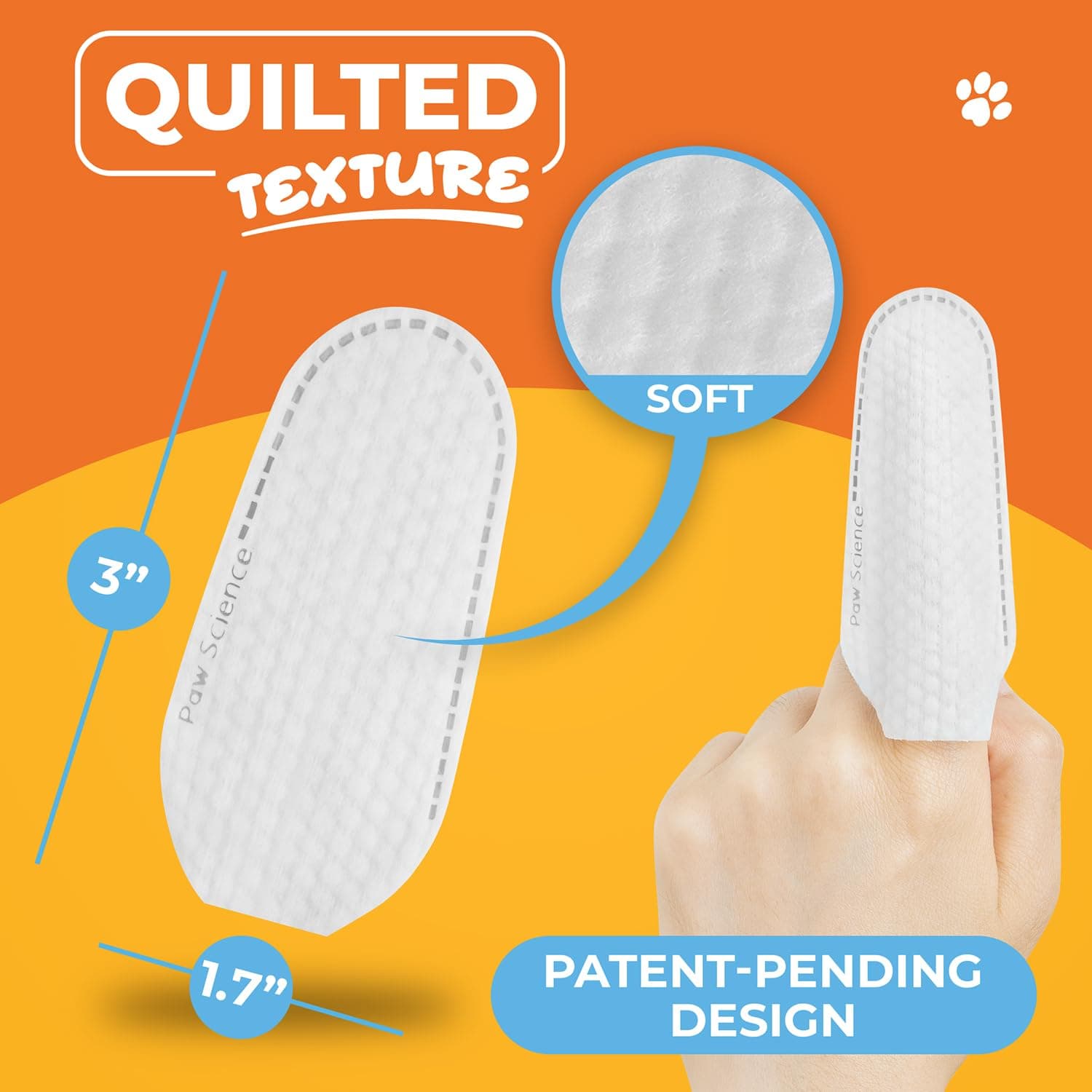 Dog Ear Cleaner Wipes – Finger Wipes for Dogs & Cats – Cleaning, Soothing, & Deodorizing Itchy Ears – Pet Ear Relief Solution (Coconut) - image 7