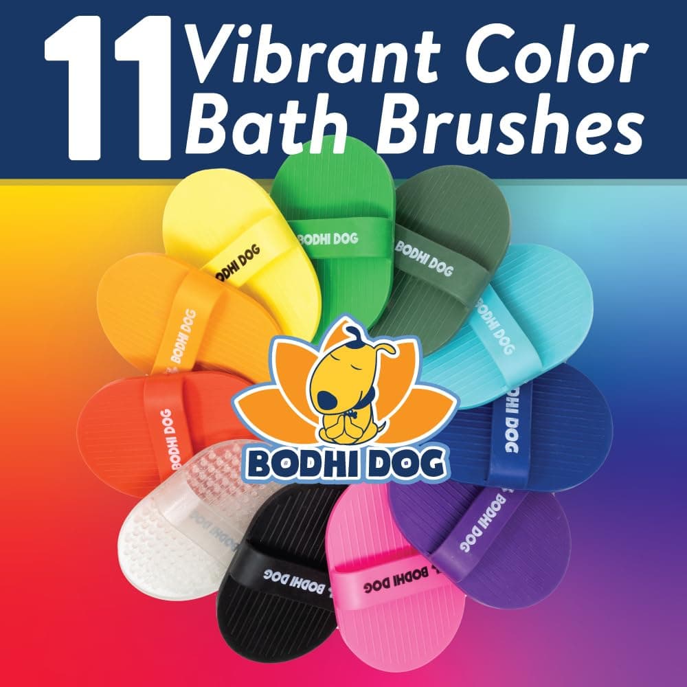 Bodhi Dog Shampoo Brush - Pet Grooming & Bath Supplies for Dogs and Cats - Bath Brush for Long & Short Hair - Premium Scrubber for Shower, Bathing & Massage (One Pack, Blue) - image 5