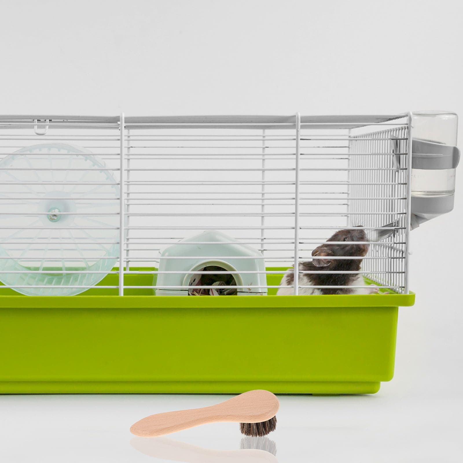 Gadpiparty Small Pet Bathing Brush and Hamster Massage Comb, Soft Bristle with Wooden Handle, 2pcs 4-inch Grooming Tool for Guinea Pigs, Rabbits, and Small Animals - image 7