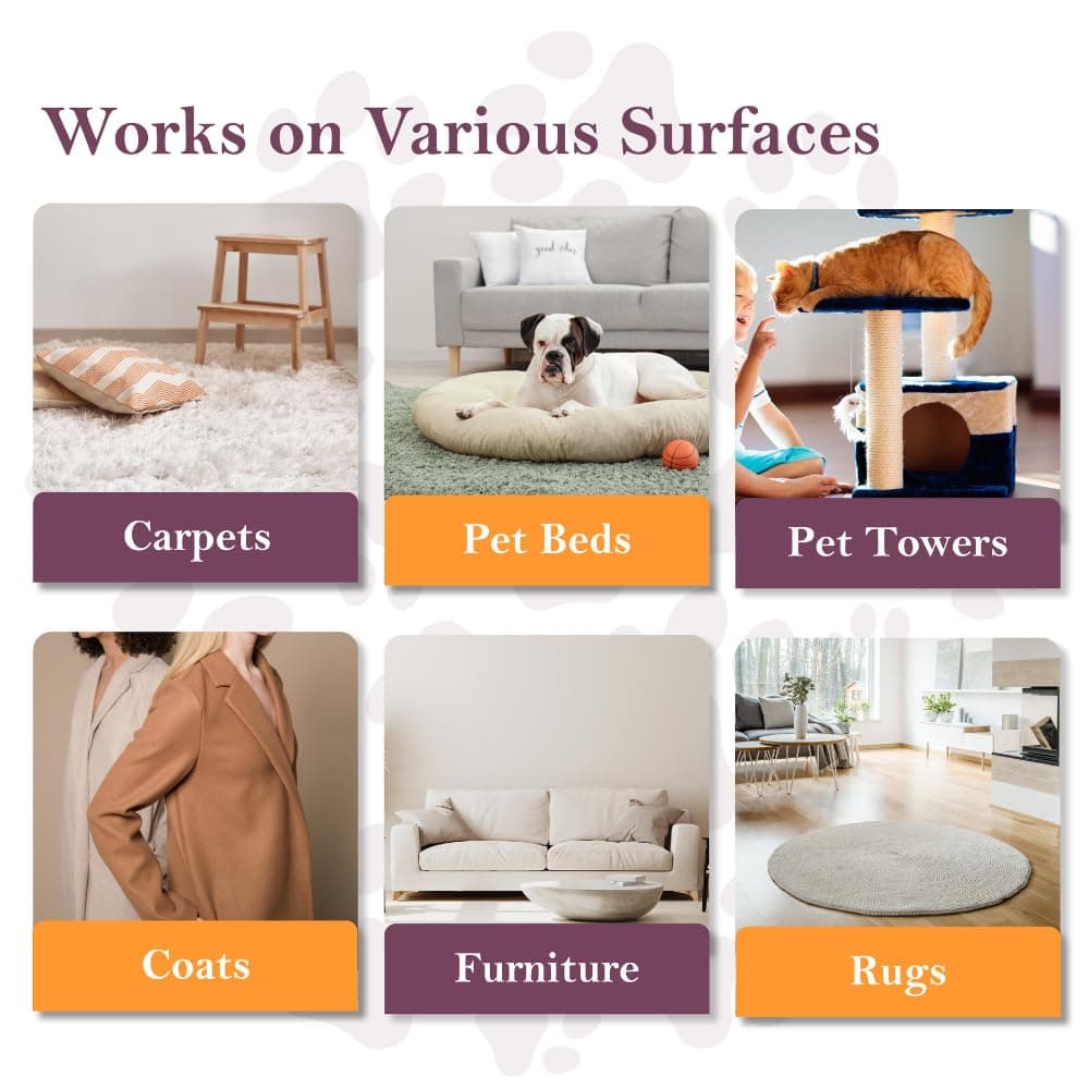 SleekEZ Cat Brush for Shedding & Cat Brushes for Indoor Cats | Pet Brush for Cats | Grooming Tool | Works for Short & Long Haired Pets | Great for All Fur Types | Made in USA | 2.5 inch - image 6