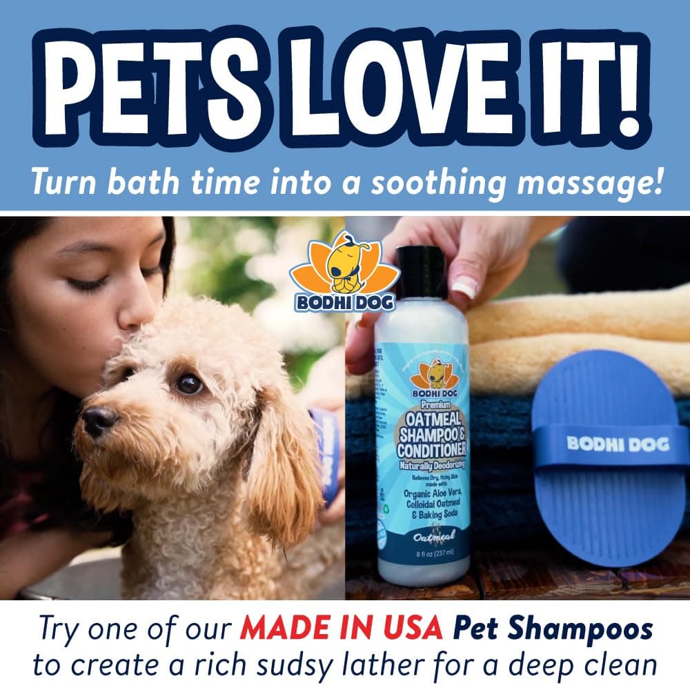 Bodhi Dog Shampoo Brush - Pet Grooming & Bath Supplies for Dogs and Cats - Bath Brush for Long & Short Hair - Premium Scrubber for Shower, Bathing & Massage (One Pack, Blue) - image 6
