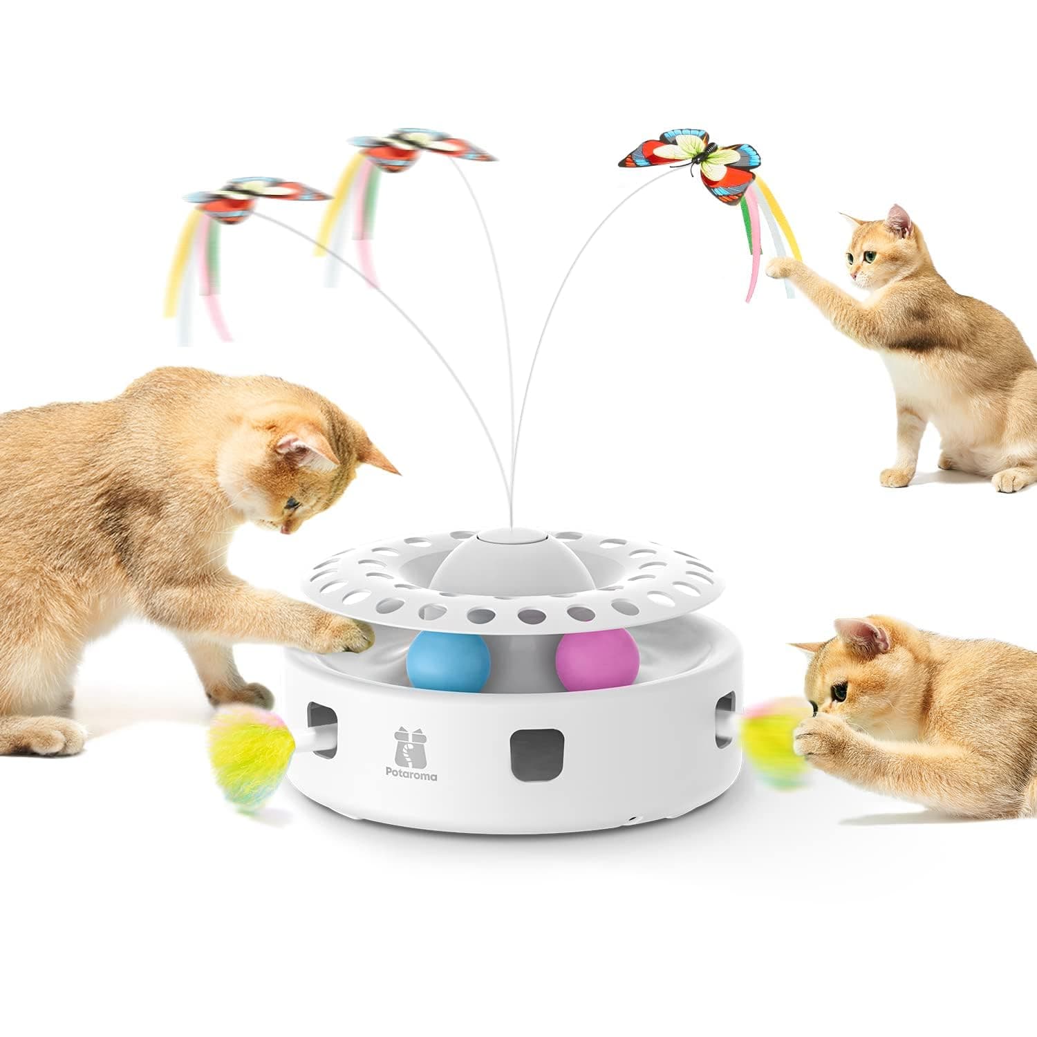 Potaroma Cat Toys 3in1 Automatic Interactive Kitten Toy, Flu... Review: Is It Worth It in 2026?