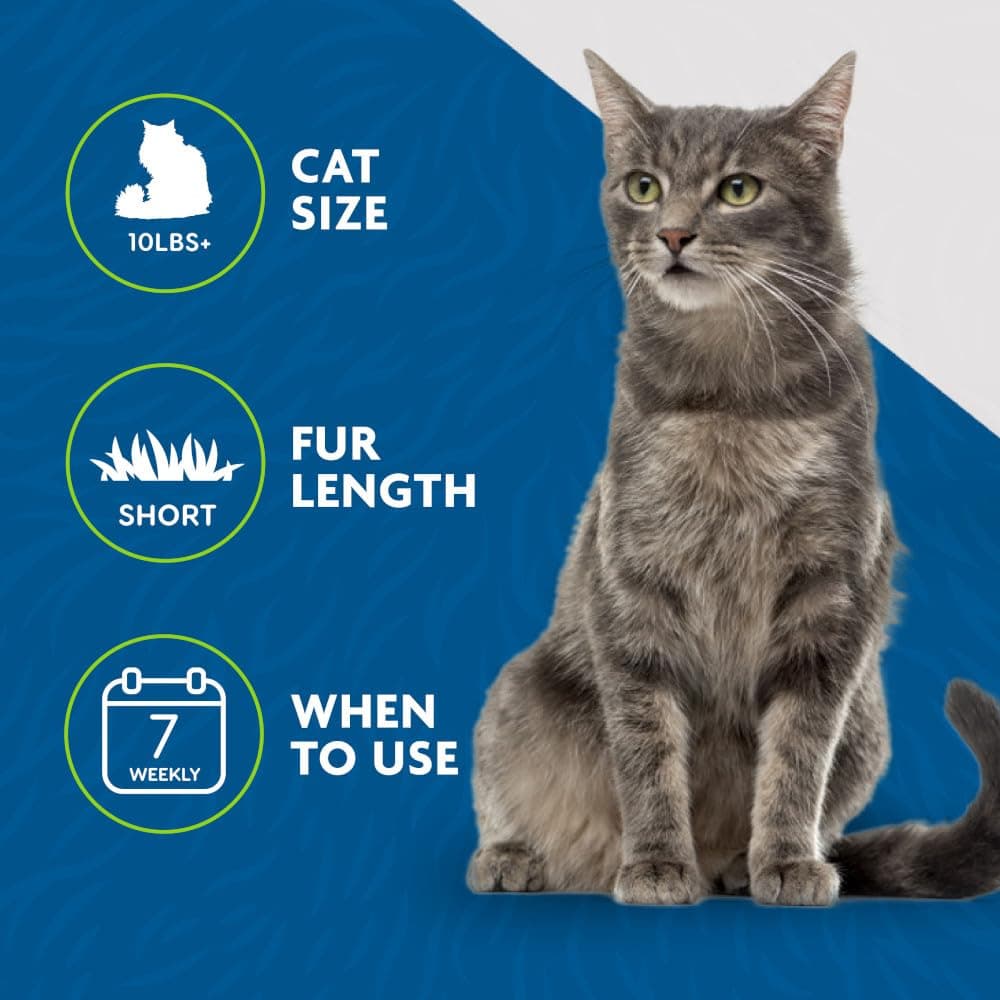 FURminator deShedding Tool For Medium/Large Cats, Short Hair, Removes Loose Hair From Shedding - image 4