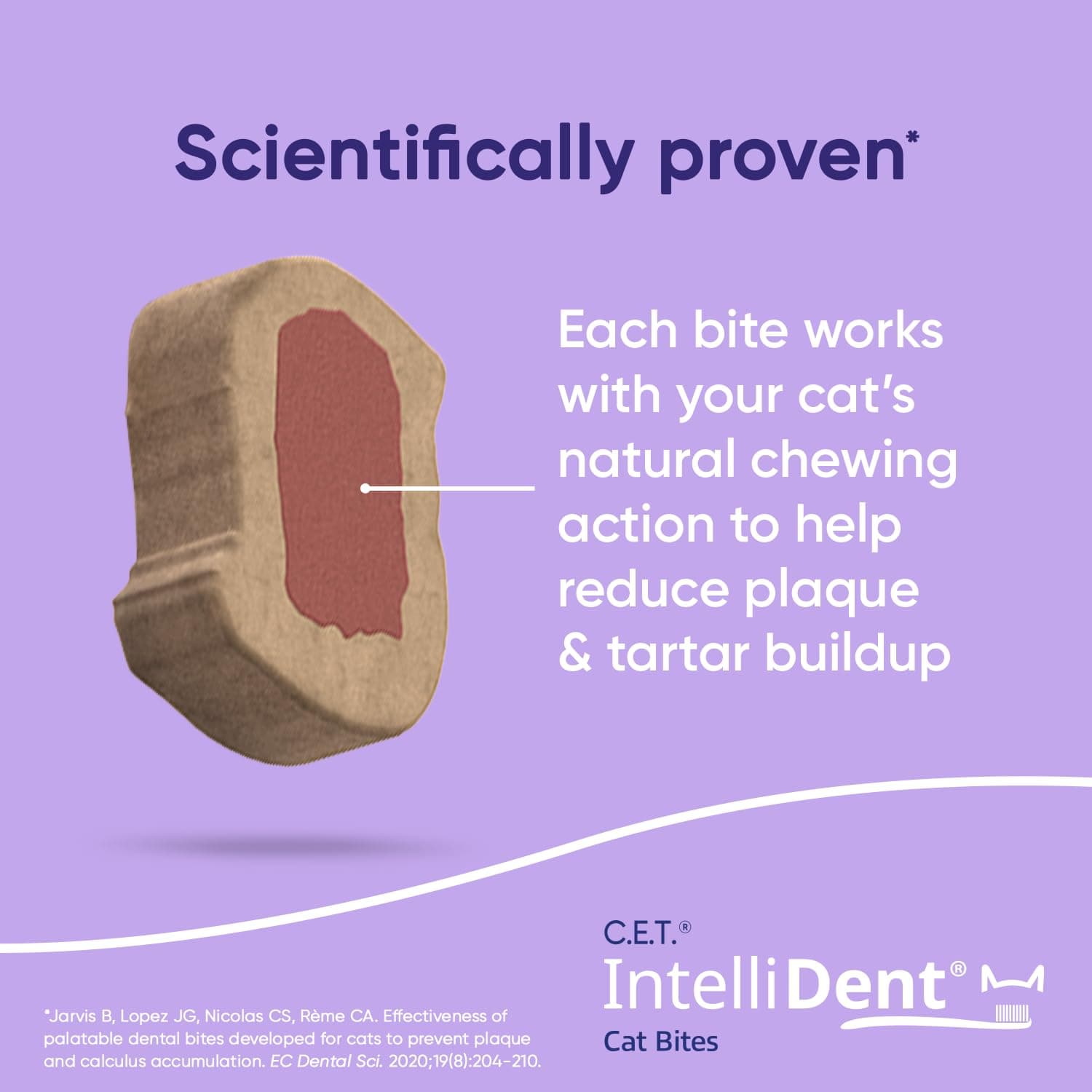 Virbac C.E.T.® INTELLIDENT® Cat Bites for Dental Care | Healthy Teeth and Gums | Fresh Breath, Chicken Flavor - image 4