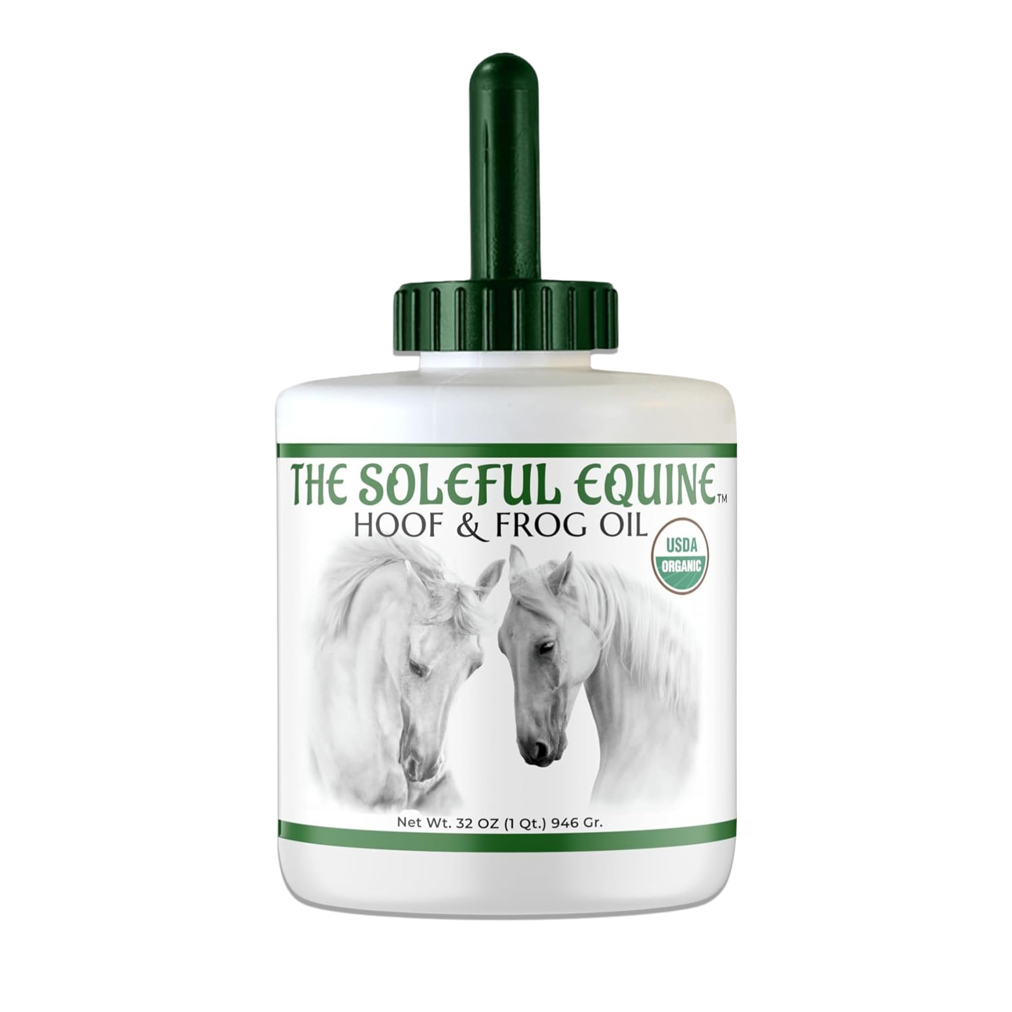 The Soleful Equine Hoof Oil, Horse Hoof White Line, Thrush, Abscesses, Overall Hoof Strength, Growth, Hoof Conditioning Rehydration. Certified Organic - Professionally Designed and Developed