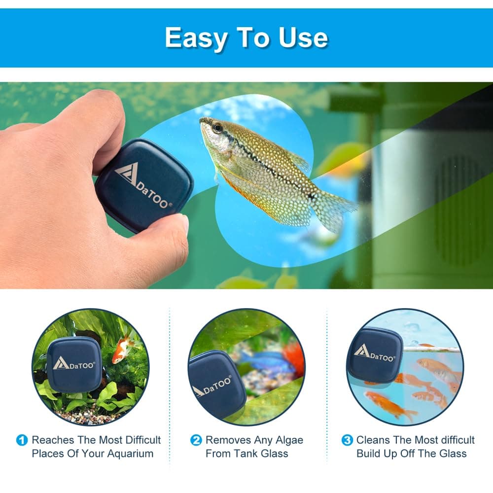 Aquarium Mini Magnetic Scrubber Scraper Small Fish Tank Cleaner Nano Glass Aquarium Cleaning Tools with Super Strong Magnet - image 6