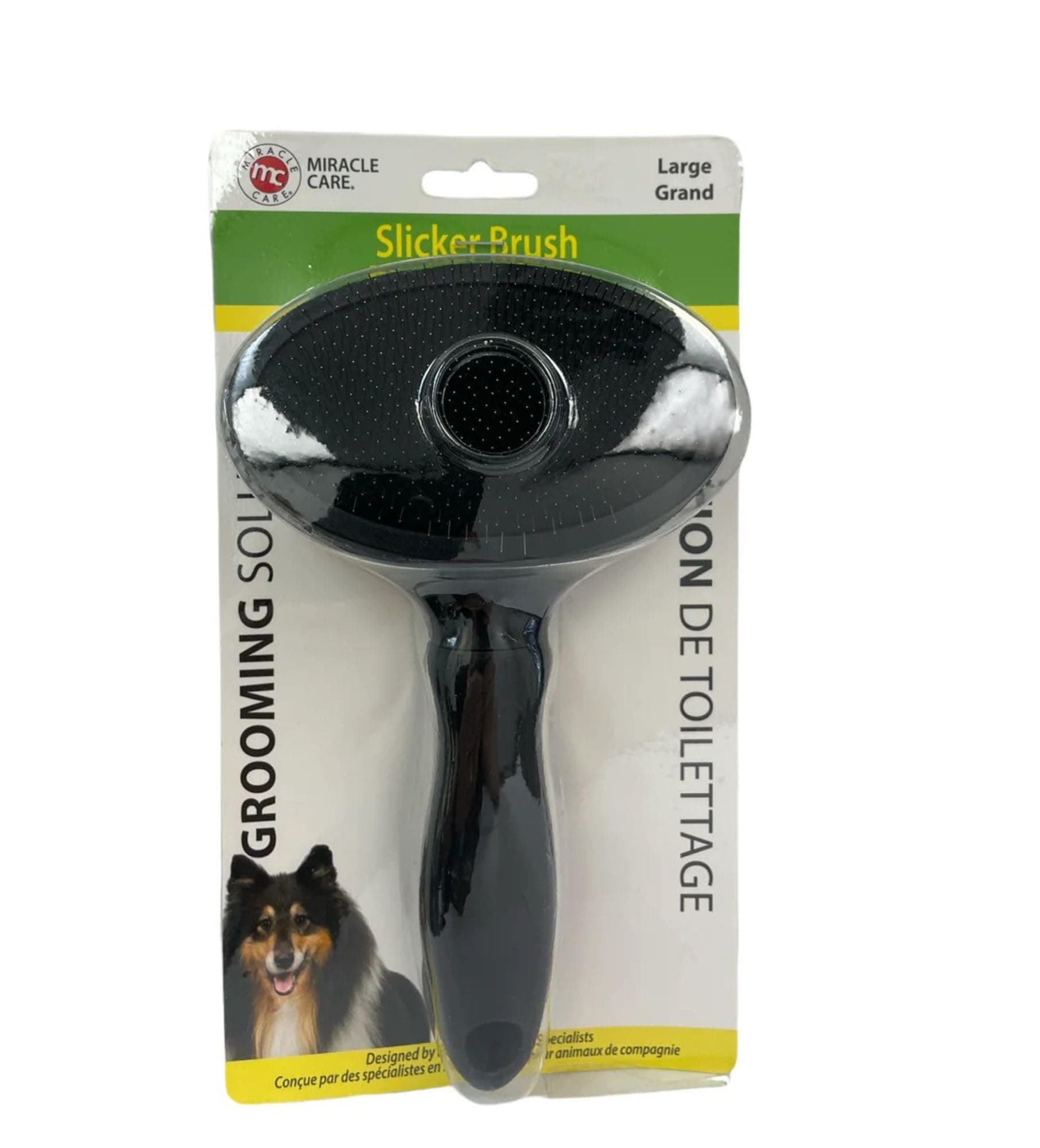 Miracle Care Slicker Brush for Dogs, Pet Hair Brush for Shedding, Removes Loose Undercoat, Ergonomic Handle, Larger Head for Large Dogs - image 2