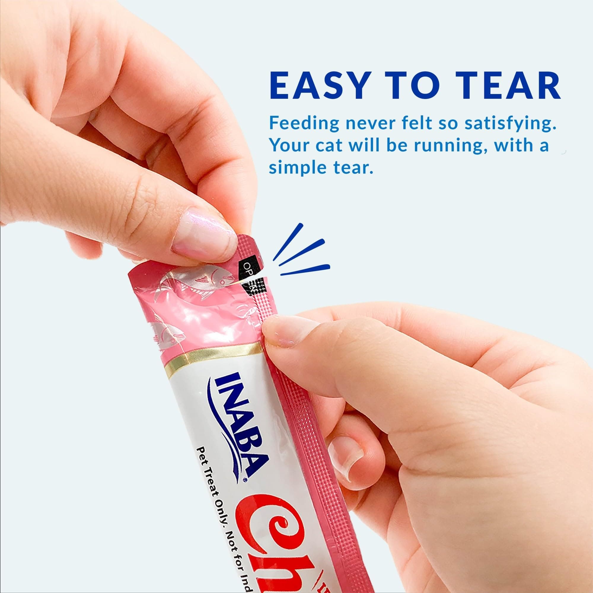 INABA Churu Cat Treats, Grain-Free, Lickable, Squeezable Creamy Purée Cat Treat/Topper with Vitamin E & Taurine, 0.5 Ounces Each Tube, 20 Tubes, Seafood Variety Box - image 5