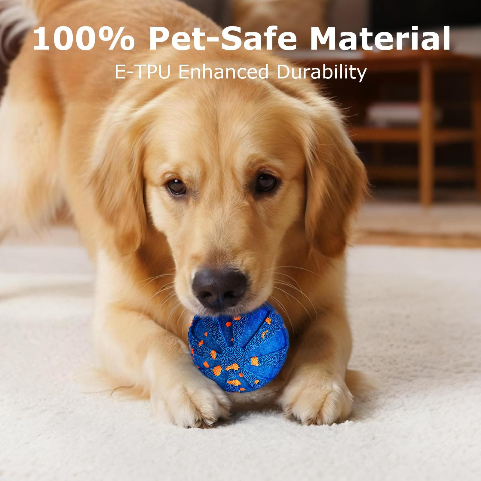 Interactive Dog Toys Ball, 3 Play Modes with Colorful Lights, Automatic Moving, Bouncing, E-TPU Material, Suitable for Large and Medium-Sized Dogs, Used for Boredom Relief and Daily Training - image 8