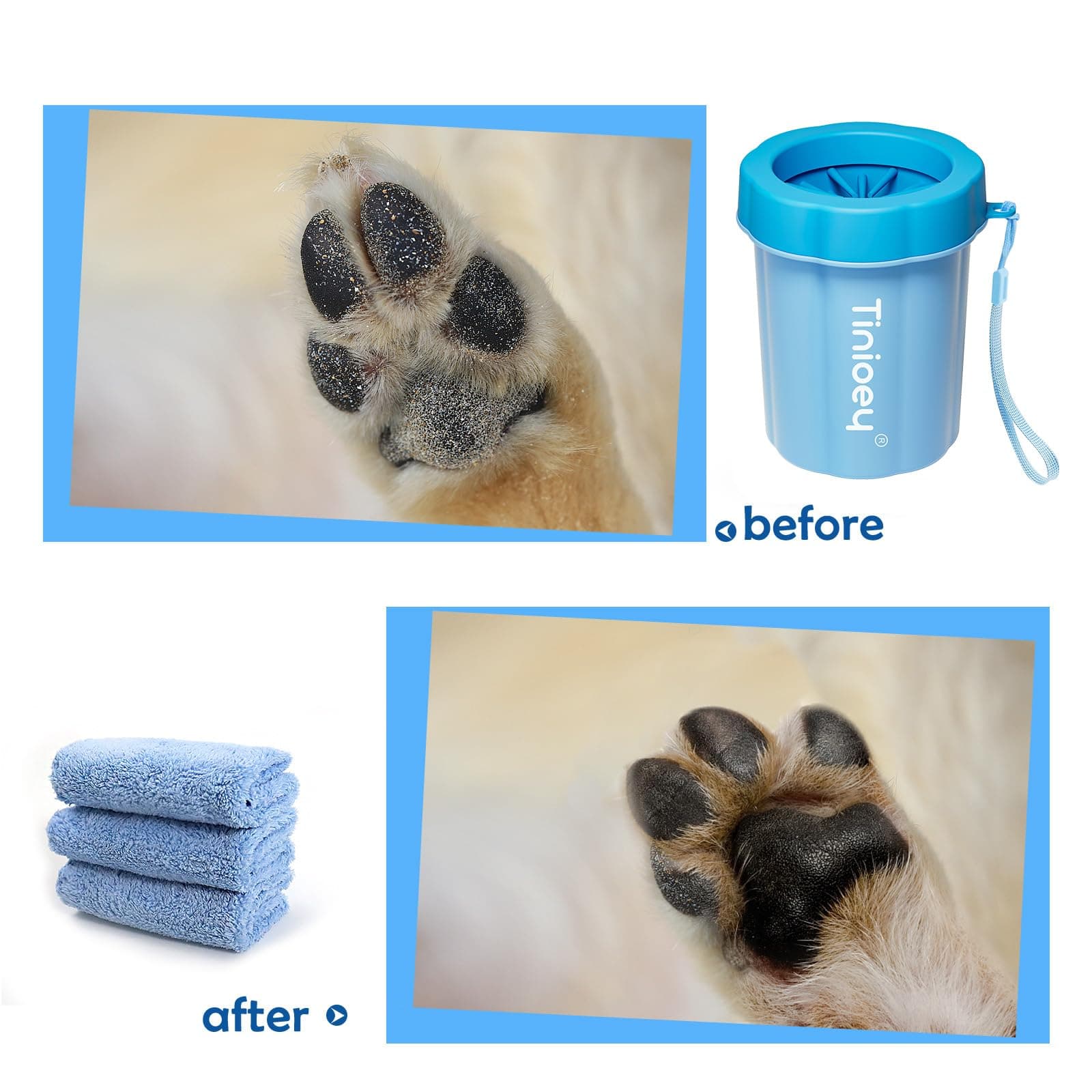 Dog Paw Cleaner for Dogs, Dog Paw Washer, Muddy Paw Cleaner, Pet Foot Cleaner, Dog Paw Protector Kit - image 5