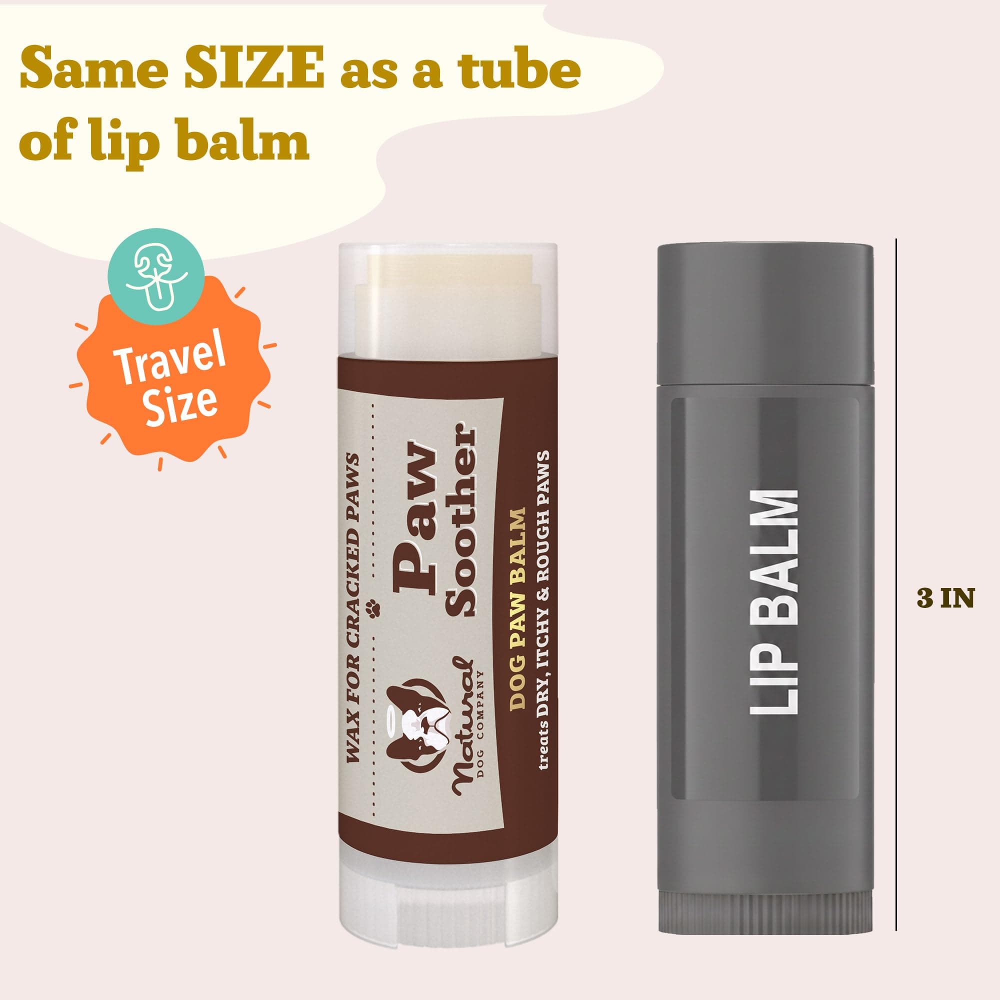 Natural Dog Company Paw Soother Balm & Wax - Dog Paw Balm & Moisturizer for Dry, Cracked Paw Pads, Helps Moisturize & Condition Winter-Worn Paws, Coconut Oil & Calendula, Daily Paw Care, 0.15 oz Stick - image 4