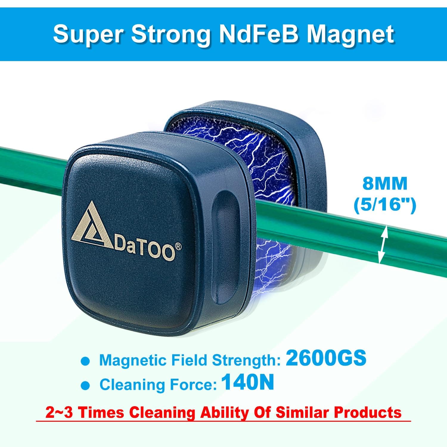 Aquarium Mini Magnetic Scrubber Scraper Small Fish Tank Cleaner Nano Glass Aquarium Cleaning Tools with Super Strong Magnet - image 4