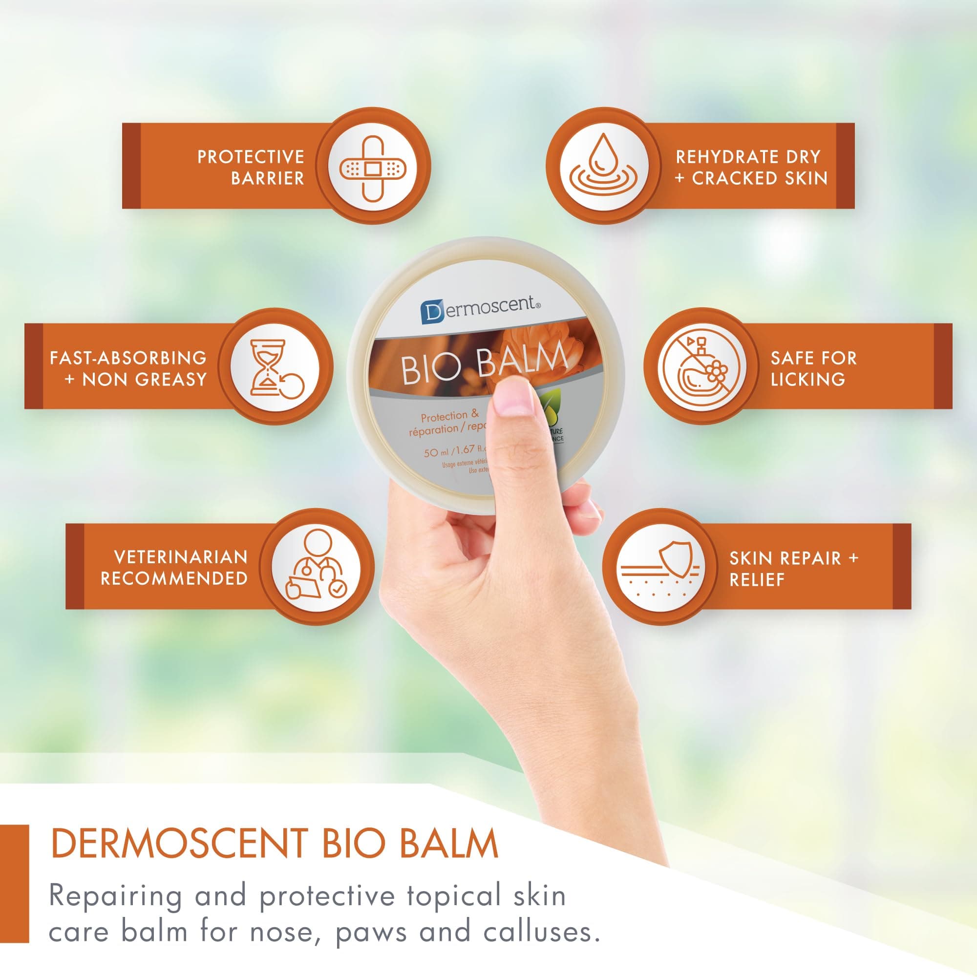 Dermoscent | Bio Balm | Natural, Organic, Healing Dog Paw Balm | Skin & Paw Soother For Dogs With Dry, Cracked, & Rough Paws | Veterinarian-Approved Paw Pad Moisturizer & Protector - image 8