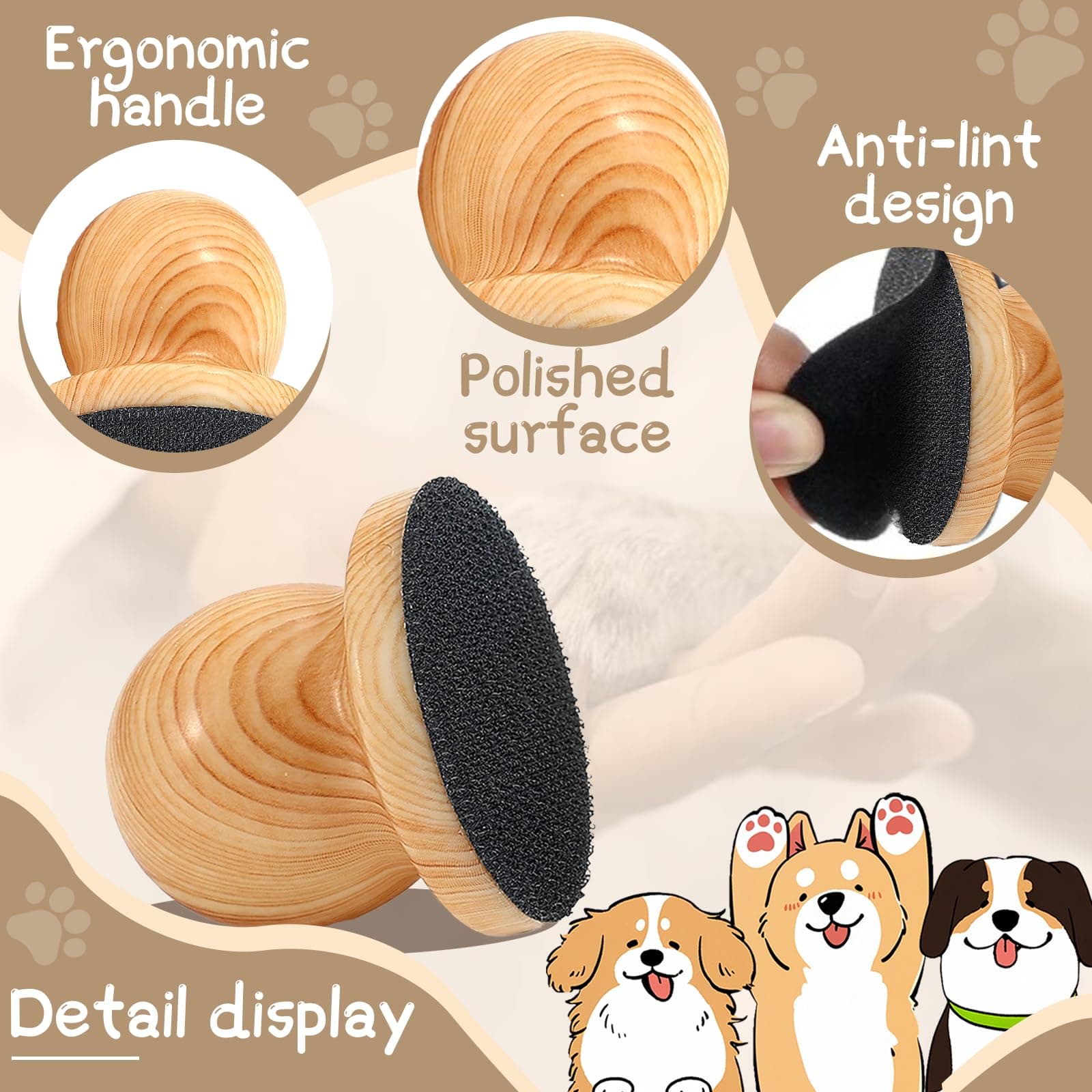 DAUNZMR Dog Nail File with 4 Pcs Replaceable Sandpaper, Nail Grinder Board for Dogs & Cats - image 5