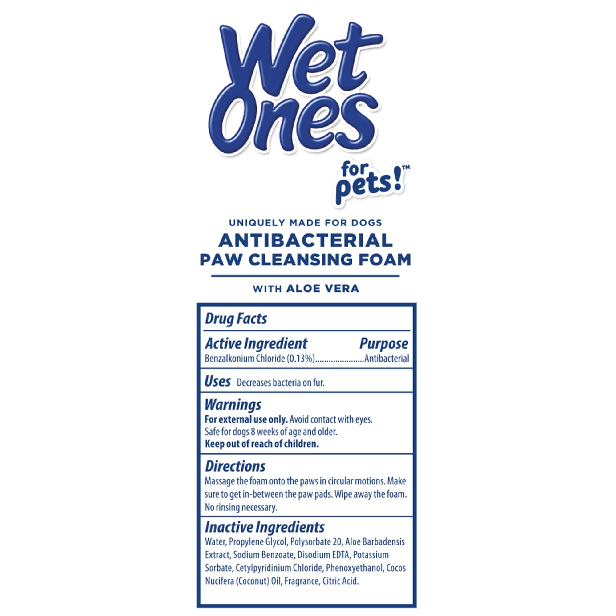 Wet Ones for Pets Antibacterial Dog Paw Cleaner with Built-in Brush, Foaming No-Rinse Formula for Cleaning Dirty Paws After Walks, Gentle Everyday Paw Wash for Dogs, 5 Oz - image 3