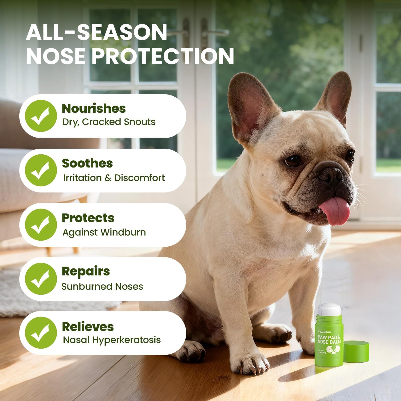 Lick-Safe Dog Paw & Nose Balm with Coconut Oil | Winter Snow, Road Salt & Cold Pavement Protector | All-Natural Moisturizer & Soother for Dry, Cracked Pads & Snout | Horse Hoof, Joint Care - image 8