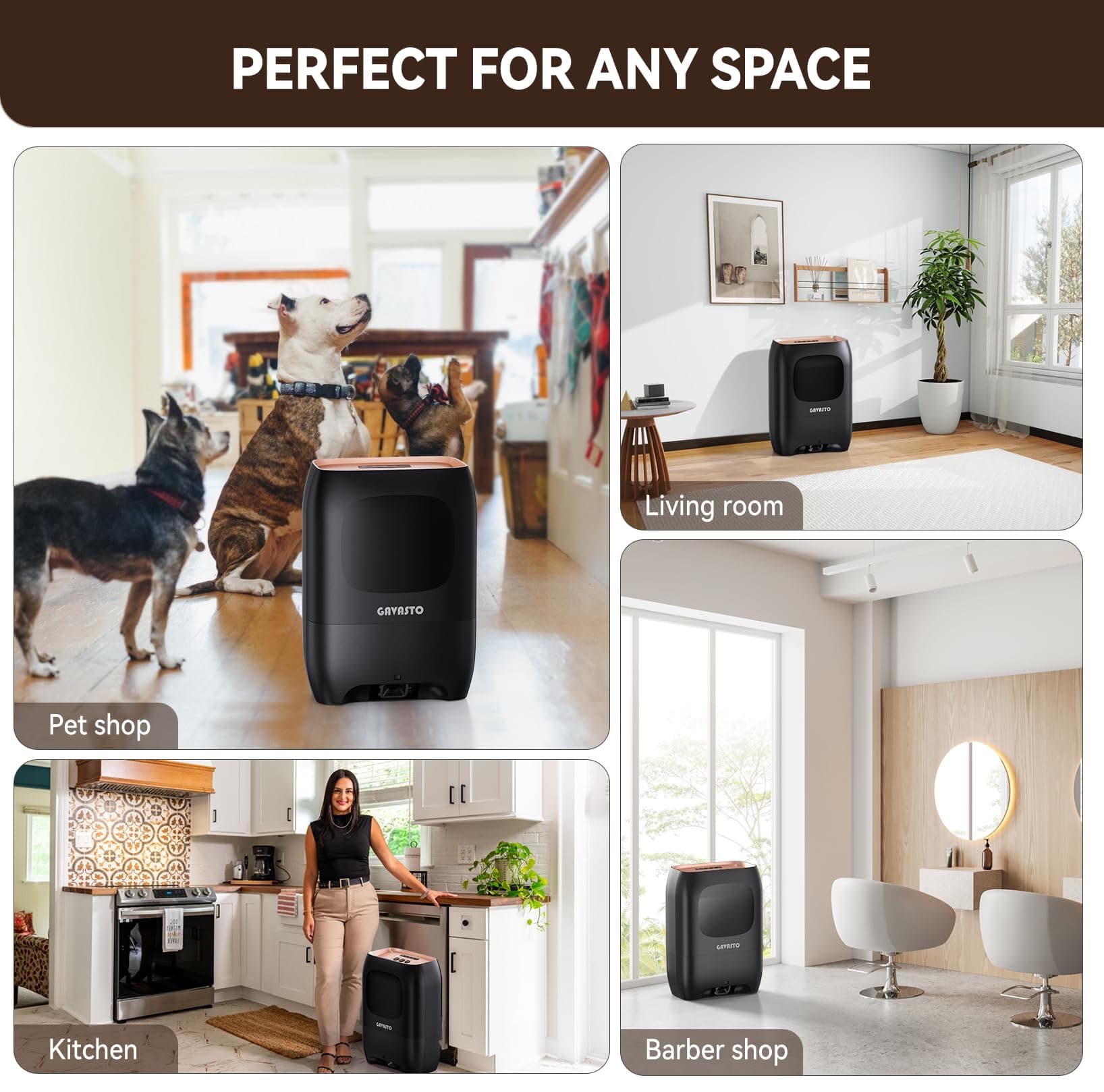 Pro Touchless Vacuum Automatic Dustpan - Ultra Fast & Powerful - Great for Sweeping Salon Pet Hair Food Dirt Kitchen, Canister Vacuum Cleaner Trash Can, Bagless, Auto Sensors, 1500 Watt-Black - image 7