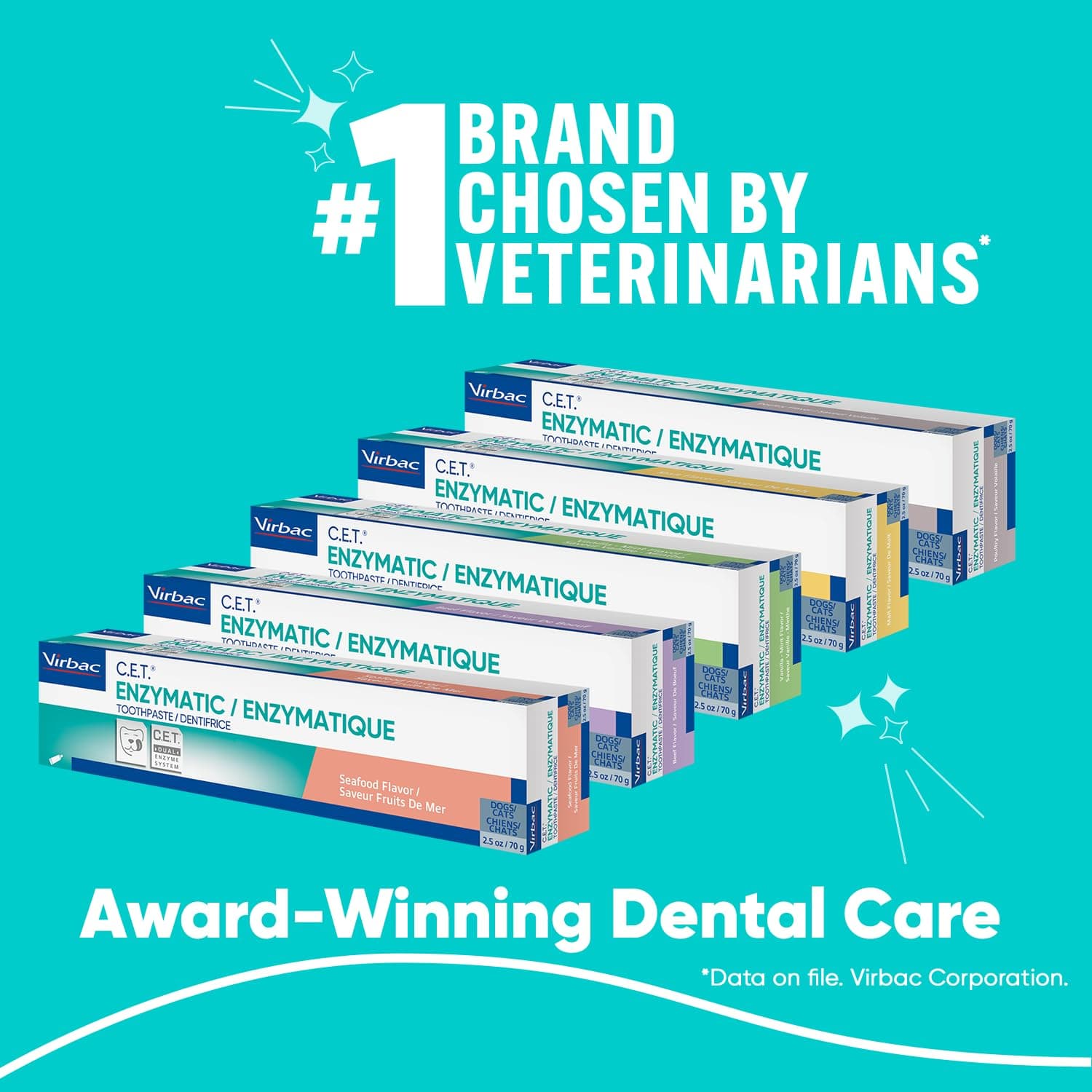 Virbac C.E.T.® Enzymatic Toothpaste| Tartar & Plaque Control for Fresh Breath | Pet Dental Care Toothpaste |Beef Flavor, 2.5 oz - image 3