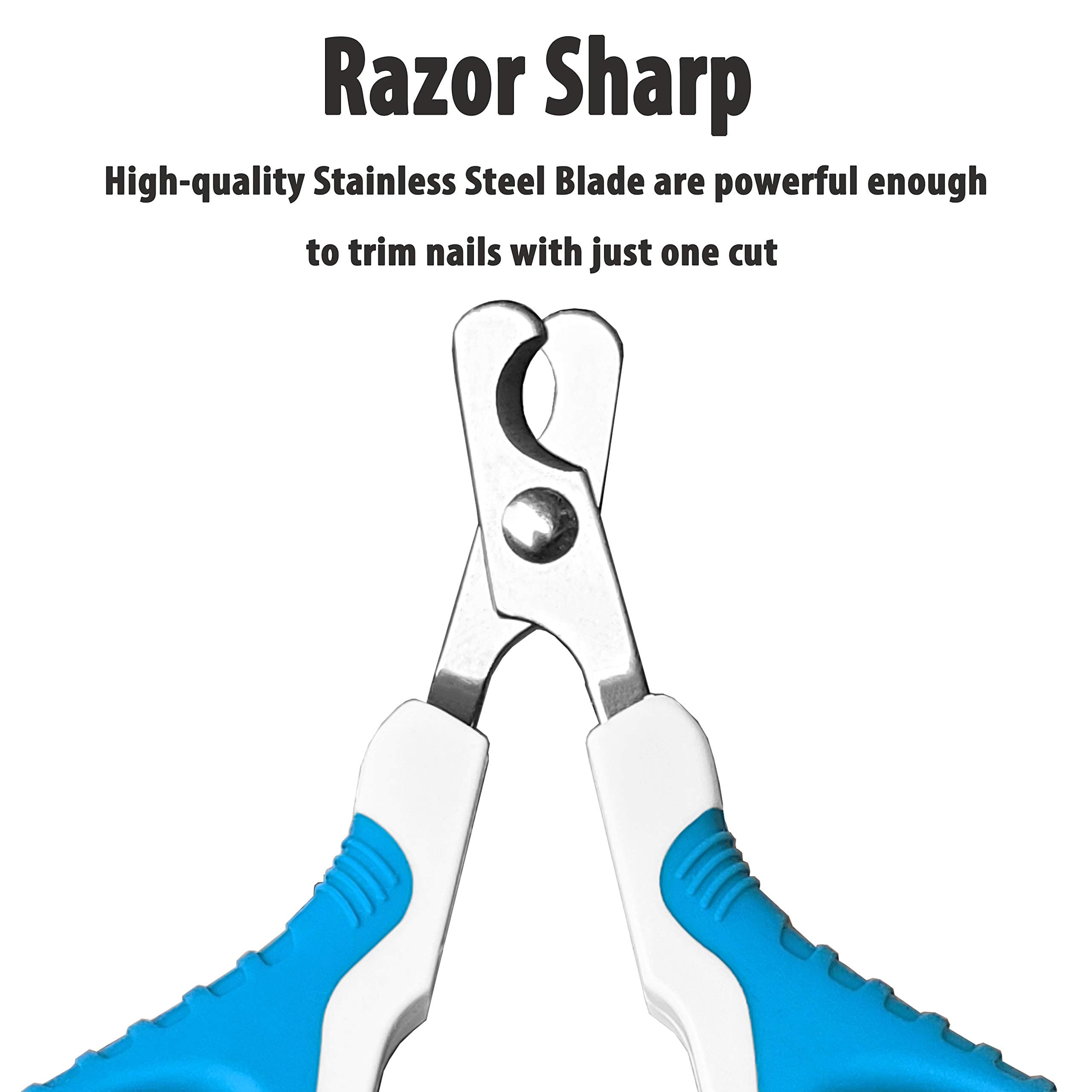 gonicc Professional Pet Nail Clippers and Trimmer - Best for Cats, Small Dogs and Any Small Pets. Sharp Angled Blade Pet Nail Trimmer Scissors. - image 3