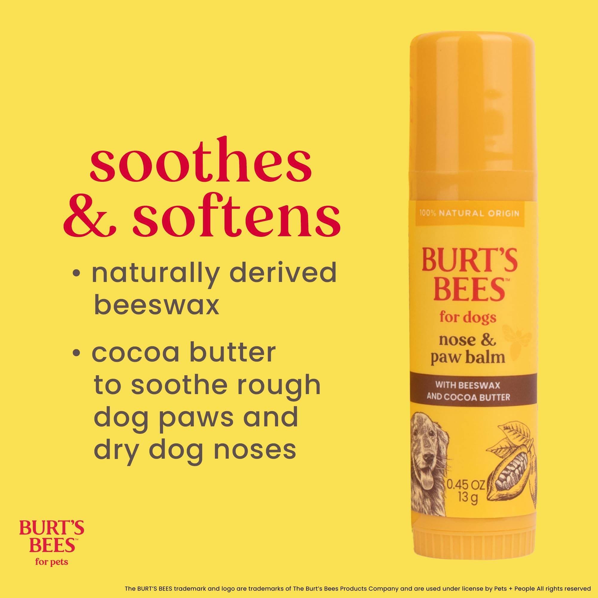 Burt's Bees for Pets Nose and Paw Balm with Beeswax and Cocoa Butter,100% Natural Origin Formulas, Dog Paw Pad Balm, Paw Moisturizer for Dogs, Dog Nose Balm - image 4