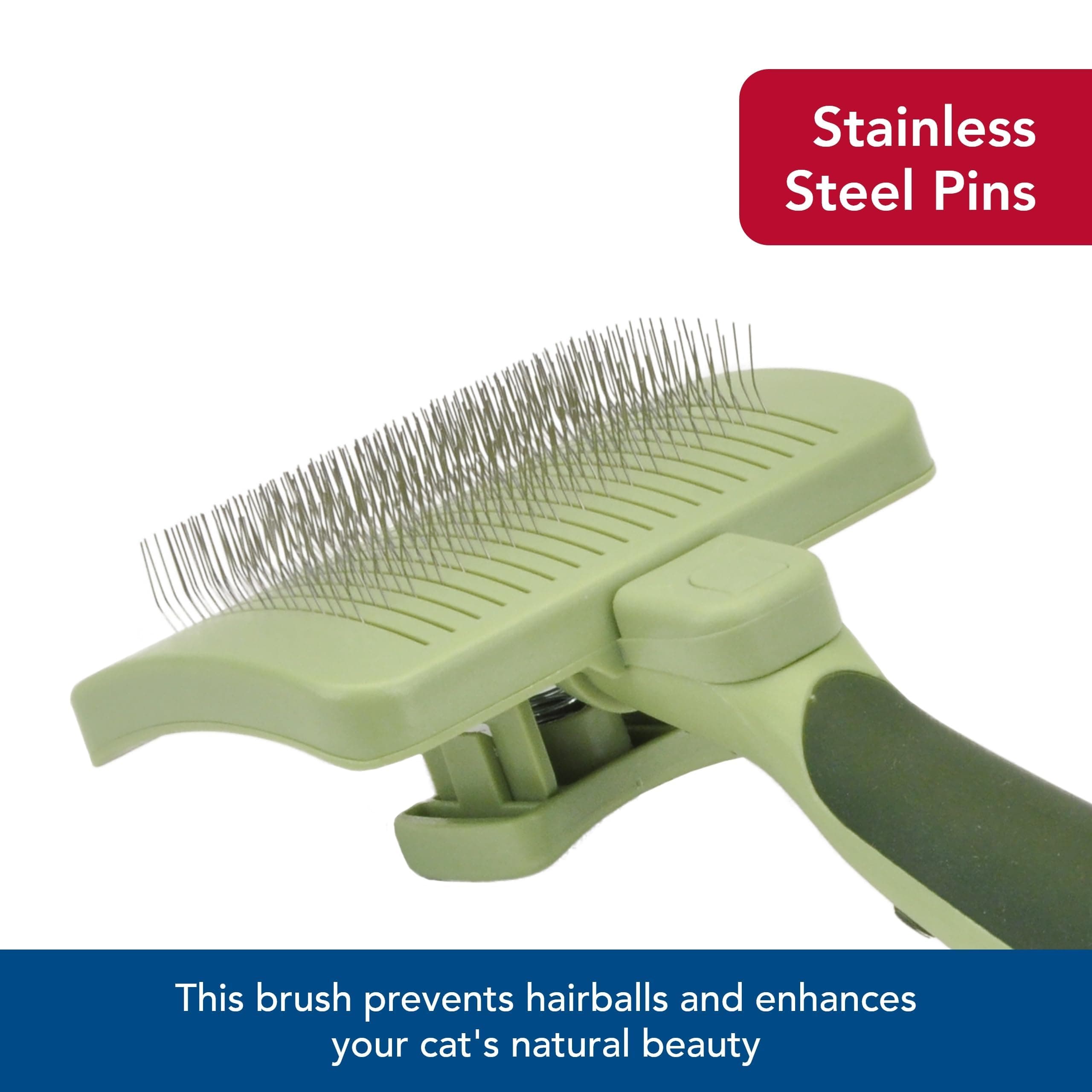 Coastal Pet Safari - Cat Self-Cleaning Slicker Brush - Cat Grooming Supplies - image 6