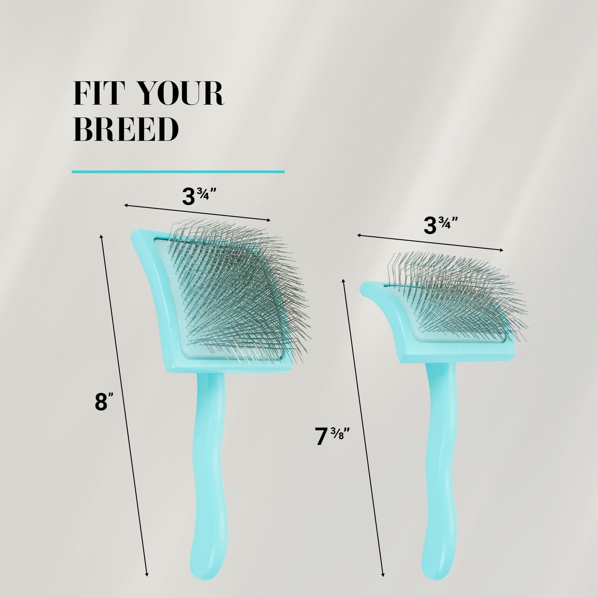 Chris Christensen Big G Dog Slicker Brush for Dogs (Goldendoodles, Labradoodles, Poodles), Groom Like a Professional, Fluff Detangle Style, Saves Time Energy, Teal, Large - image 8